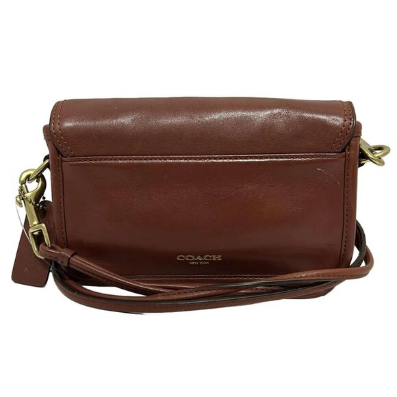 Auth COACH Legacy Leather Penny 19914 Dark Brown Leather - Shoulder Bag - Picture 3 of 8
